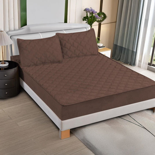 Huse matlasate 180 x 200 + 2 Fete perna 50 x 75 Maro