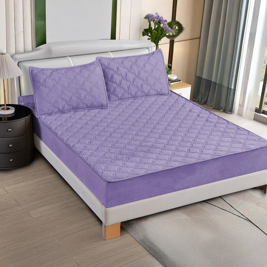 Huse matlasate 180 x 200 + 2 Fete perna 50 x 75 Mov