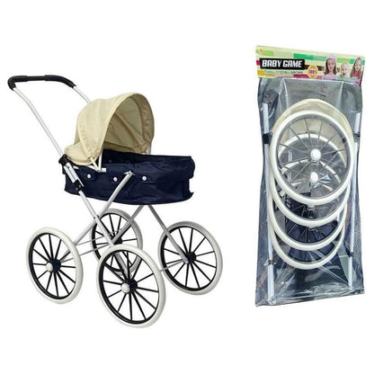 Jucarie carucior pentru papusi cu roti mari