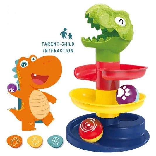 Jocuarie interactiva mini Dino circuit pentru bebelusi